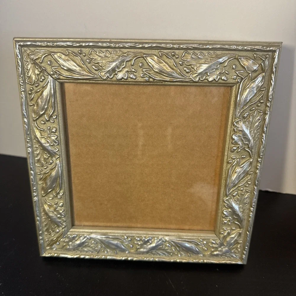 Martin Aborn Gilded Ornate Handcrafted Wood Italy Picture Frame For 5x5 Photo